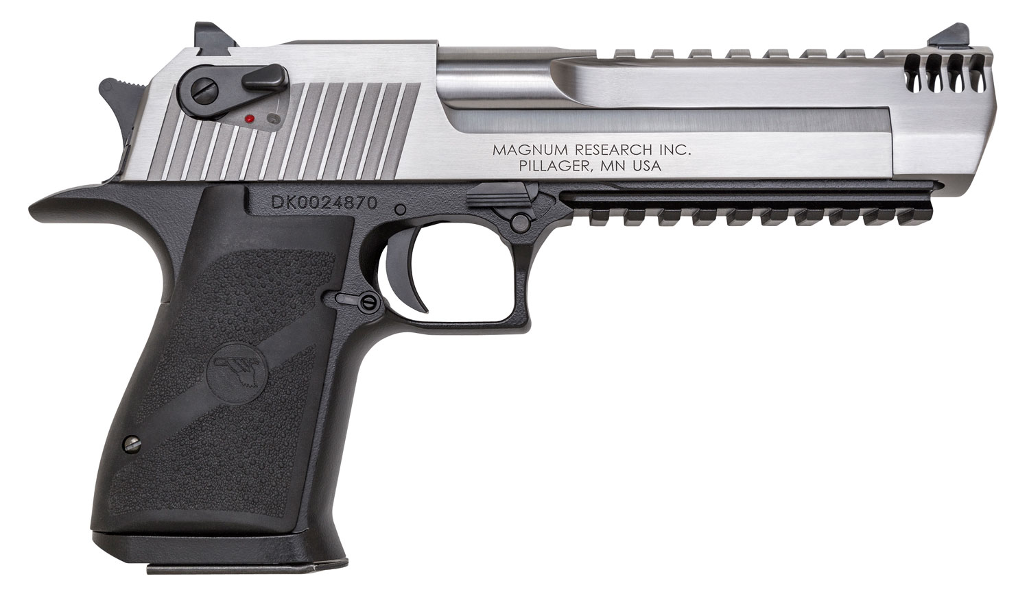 Magnum Research DE50ASIMB Desert Eagle Mark XIX L6 50 AE 6" 7+1 Black Hardcoat Anodized Aluminum Frame Stainless Steel Slide Black Polymer Grip 3 Magnum Research DE50ASIMB Desert Eagle Mark XIX L6 50 AE 6" 7+1 Black Hardcoat Anodized Aluminum Frame Stainless Steel Slide Black Polymer Grip