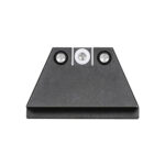 Night Fision GLK004003WGZ Suppressor Height Sights For Glock Green Tritium White Outline Front Sight-Green Tritium Black Outline Rear Sight Glock 17/17L/19 2 41710