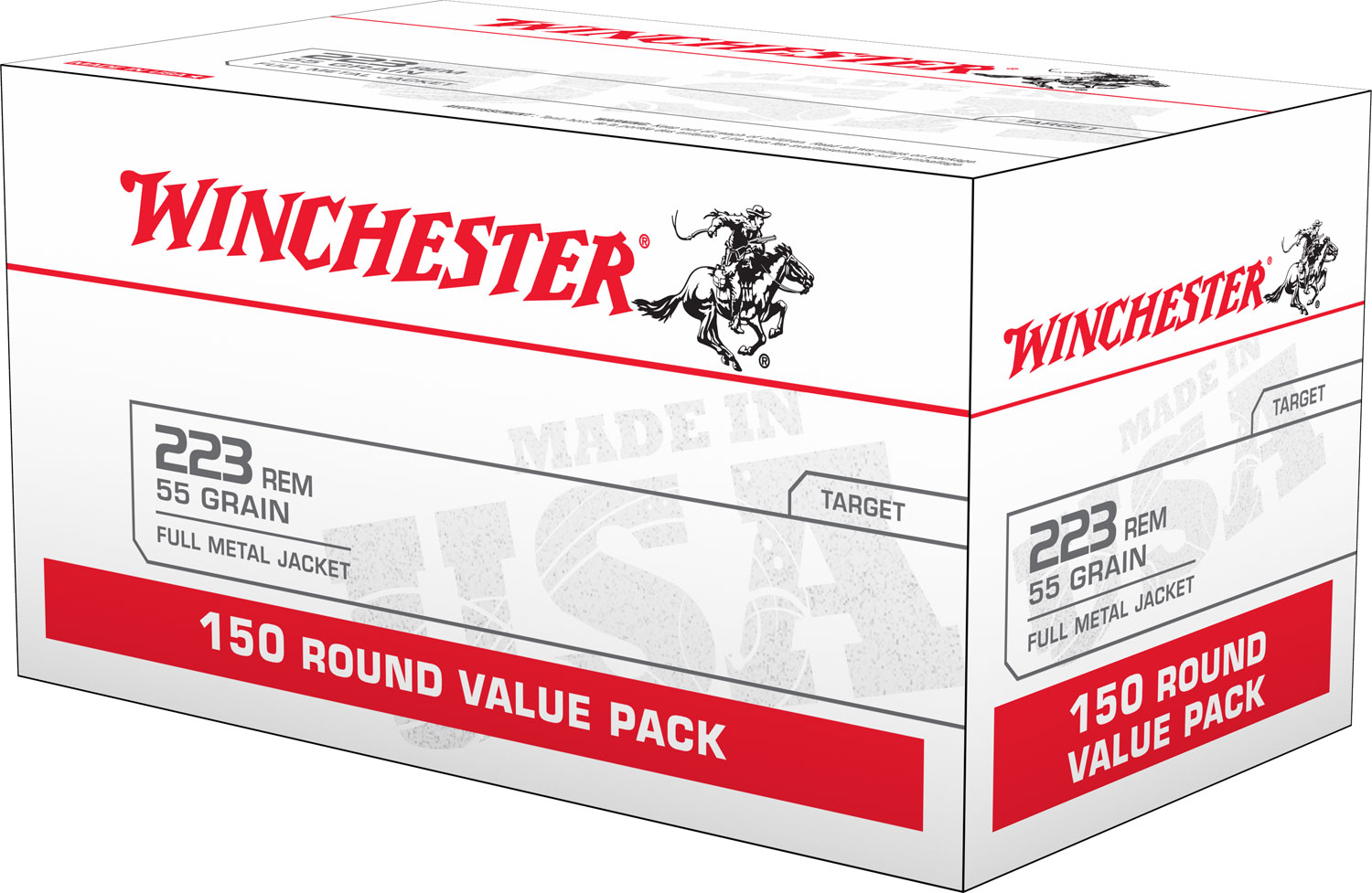 Winchester Ammo W223150 USA 223Rem 55gr Full Metal Jacket 150 Per Box/4 Case *Value Pack 3 Winchester Ammo W223150 USA 223Rem 55gr Full Metal Jacket 150 Per Box/4 Case *Value Pack