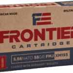 Frontier Cartridge FR200 Military Grade Centerfire Rifle 5.56x45mmNATO 55gr Full Metal Jacket 20 Per Box/25 Case 1 50463