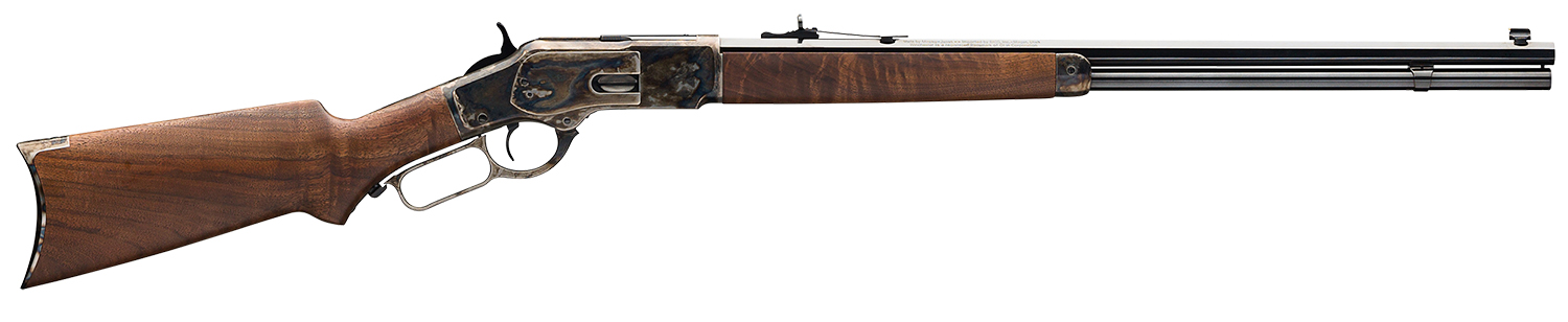 Winchester Guns 534228141 Model 1873 Sporter 45 Colt (LC) 14+1 Cap 24" Octagon Barrel Color Case Hardened Rec Satin Oiled Walnut Fixed Pistol Grip Stock Right Hand (Full Size) 3 Winchester Guns 534228141 Model 1873 Sporter 45 Colt (LC) 14+1 Cap 24" Octagon Barrel Color Case Hardened Rec Satin Oiled Walnut Fixed Pistol Grip Stock Right Hand (Full Size)