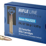 PPU PP8F Metric Rifle 8mmMauser 198gr Full Metal Jacket Boat Tail 20 Per Box/10 Case 2 57049