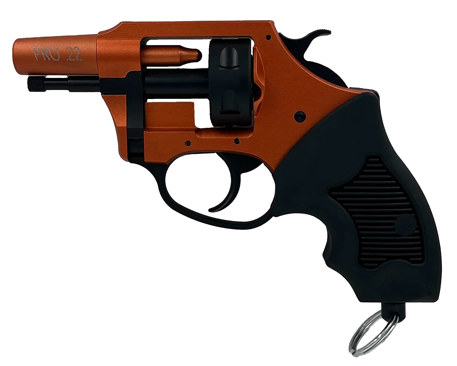 Charter Arms 82290 Pro 22 22 Blank, 6rd Orange Cerakote Frame, Black Rubber Grips 3 Charter Arms 82290 Pro 22 22 Blank, 6rd Orange Cerakote Frame, Black Rubber Grips