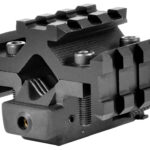 NcStar ATRLS Tri-Rail Universal Barrel Mount Black Anodized Red Laser 2 77220