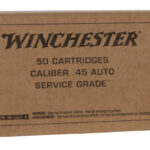 Winchester Ammo SG45W USA Service Grade 45ACP 230gr Full Metal Jacket 50 Per Box/10 Case 1 96860