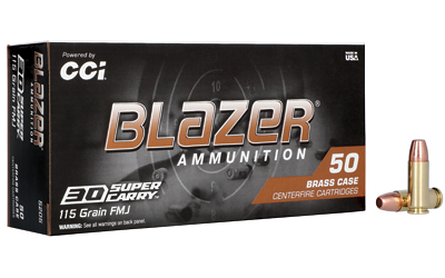 BLAZER BRASS 30SC 115GR FMJ 50/1000 3 BLAZER BRASS 30SC 115GR FMJ 50/1000
