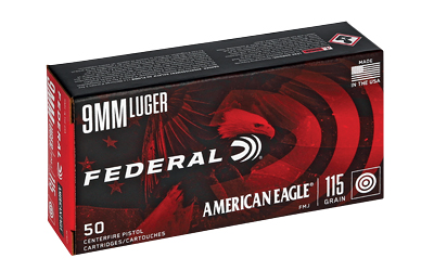Cart 1 FED AM EAGLE 9MM 115GR FMJ 50/1000