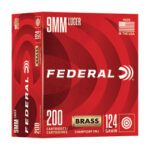 FED CHAMP 9MM 124GR FMJ 200/1000 2 FEC9124A200 1