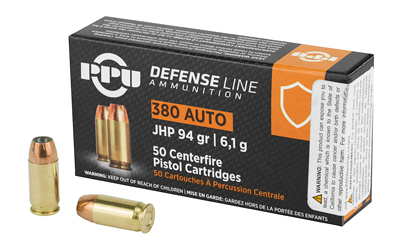PPU 380ACP JHP 94GR 50/1000 3 PPU 380ACP JHP 94GR 50/1000