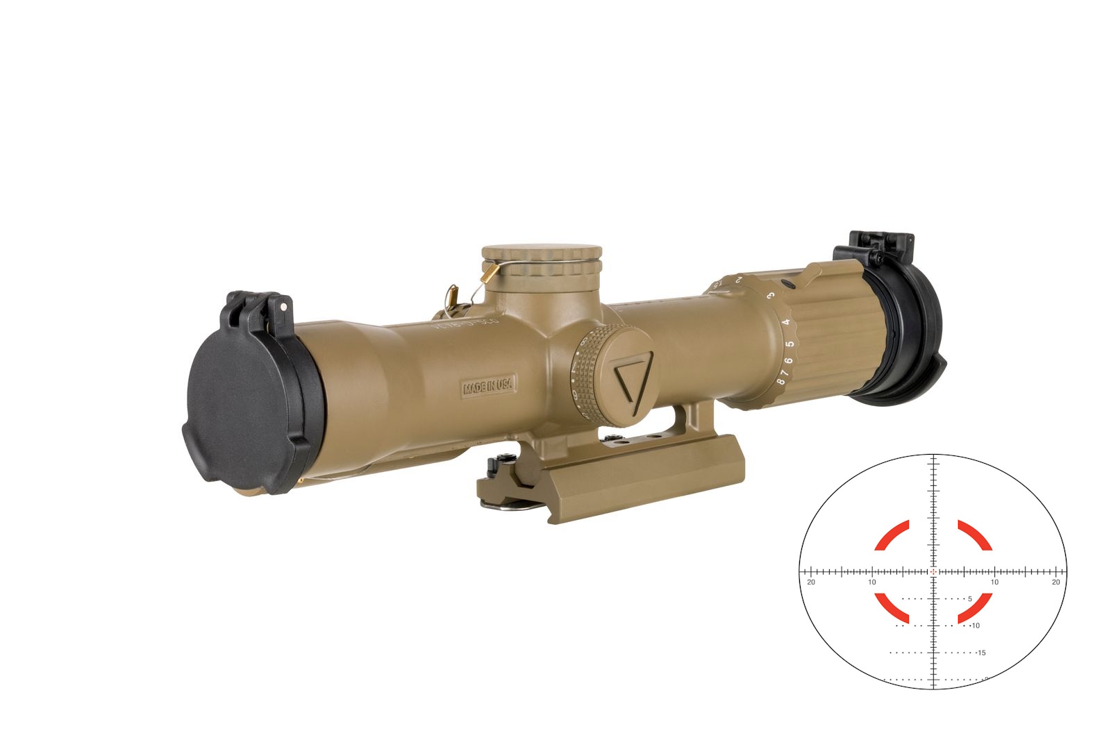 TRIJICON VCOG 1-8X28 RD MRAD FDE LT799 3 TRIJICON VCOG 1-8X28 RD MRAD FDE LT799