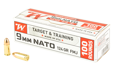 WIN USA 9MM NATO 124GR FMJ 100/1000 3 WIN USA 9MM NATO 124GR FMJ 100/1000