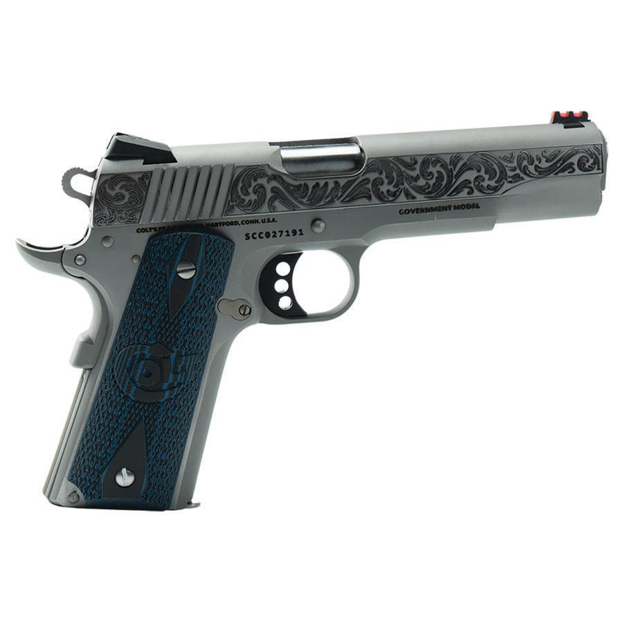 Colt Engraved Competition Handgun .45 ACP 8rd Magazine 5" Barrel Stainless Steel 3 Colt Engraved Competition Handgun .45 ACP 8rd Magazine 5" Barrel Stainless Steel