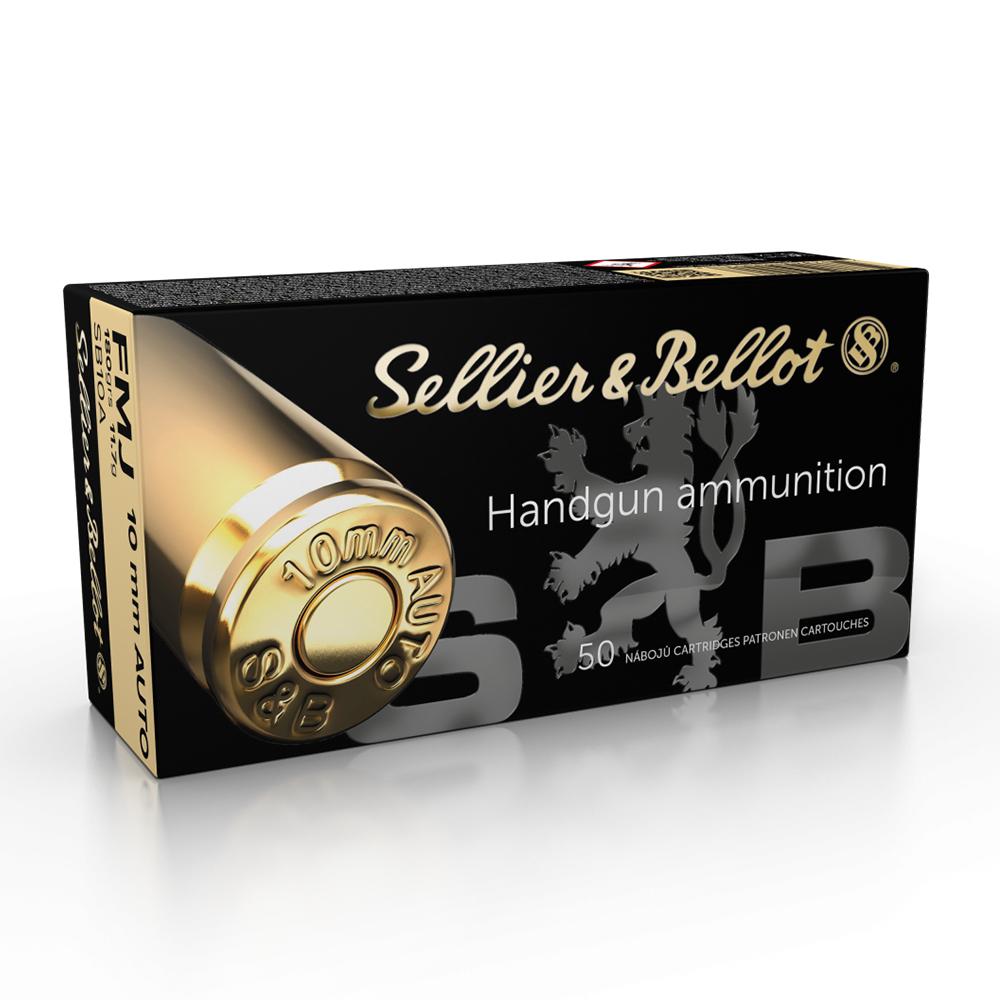 Sellier & Bellot Handgun Ammunition 10mm Auto 180 gr FMJ 1164 Fps 50/ct
