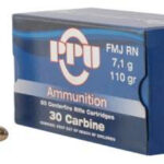 PPU 30 CARBINE FMJ 110GR 50RD BOX 10 BOXES PER CASE 1 image full 2629 0c266c3e9d88d94f11b4cfabe59c78eb