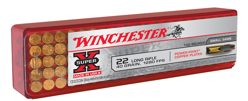 WINCHESTER PWRPNTHP 22LR 40GR 100PK 3 WINCHESTER PWRPNTHP 22LR 40GR 100PK