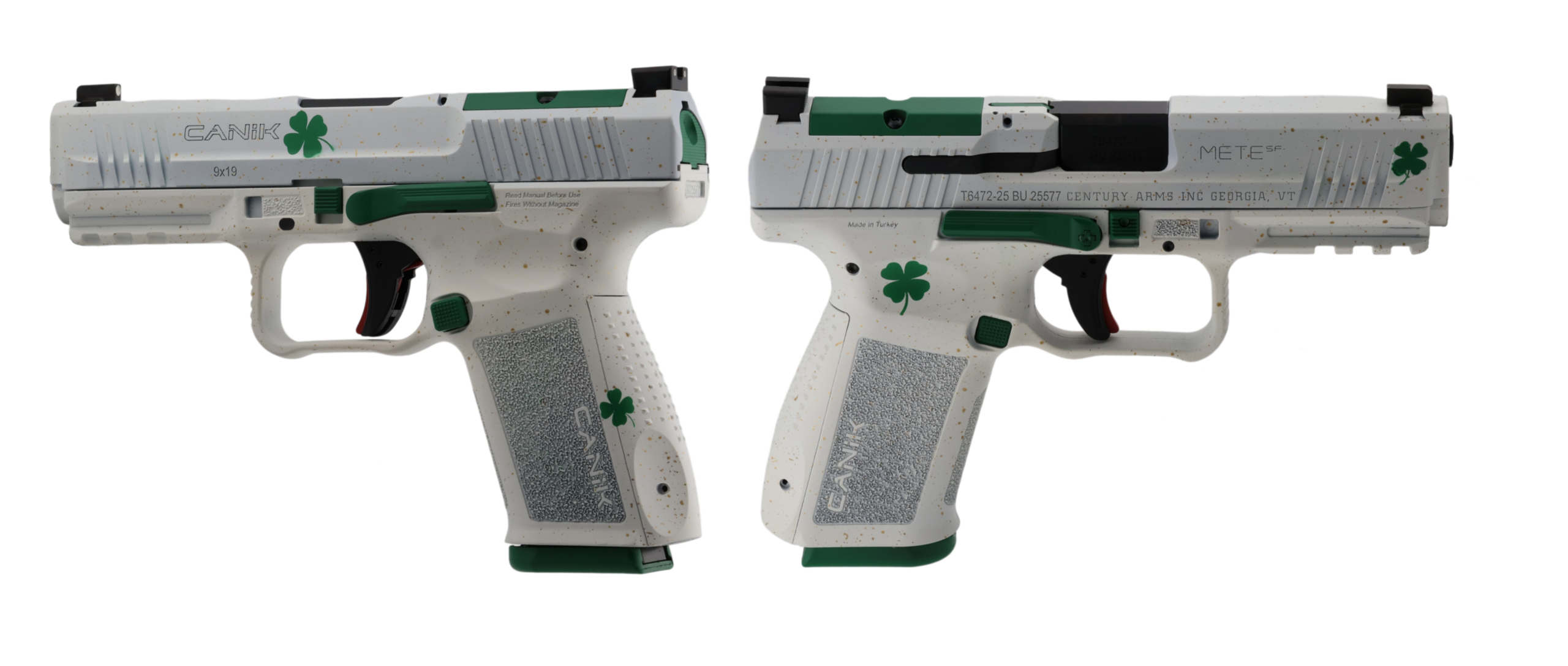 CENTURY CANIK METE SF LUCKY 9MM BLK PSTL 4.19" 1-15RD MAG 3 CENTURY CANIK METE SF LUCKY 9MM BLK PSTL 4.19" 1-15RD MAG