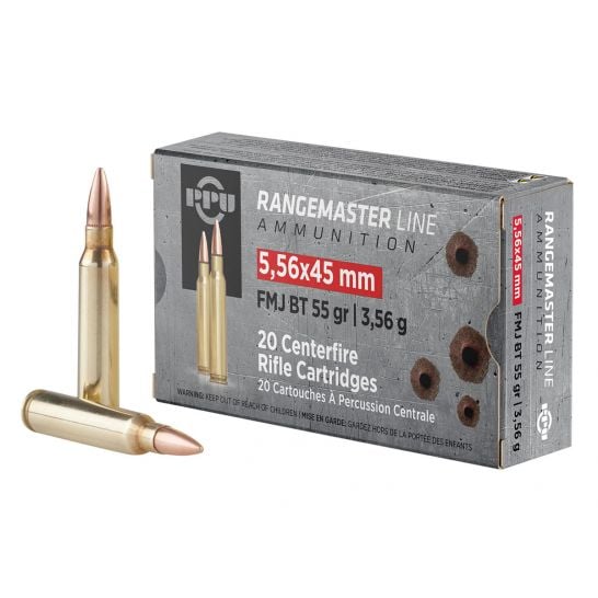 PPU 556 FMJBT 55GR RANGE MST 20RD BOX 50 BOXES PER CASE 3 PPU 556 FMJBT 55GR RANGE MST 20RD BOX 50 BOXES PER CASE