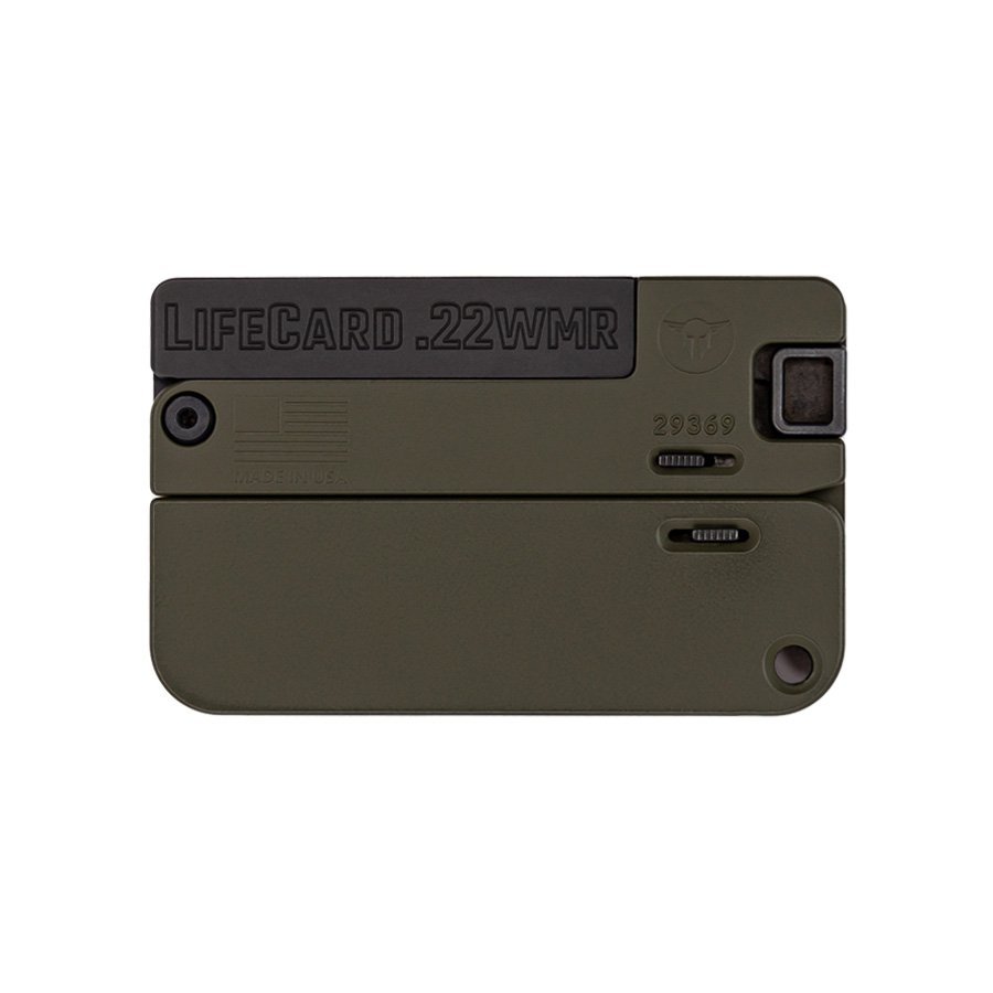 TRAILBLAZER FIREARMS LIFECARD 22MAG BLACK/OD GREEN 3 TRAILBLAZER FIREARMS LIFECARD 22MAG BLACK/OD GREEN