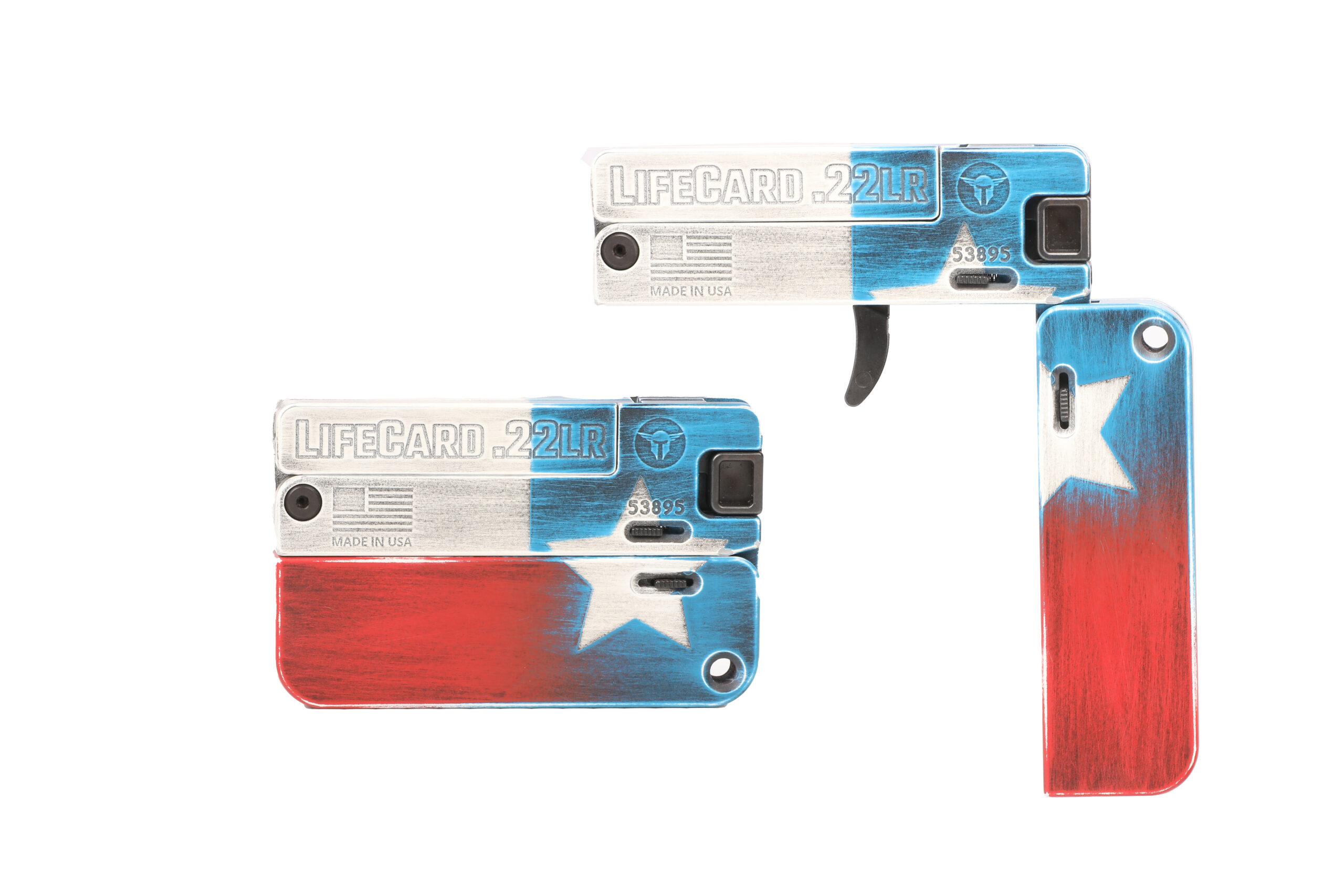 TRAILBLAZER FIREARMS LIFECARD 22LR TEXAS FLAG 3 TRAILBLAZER FIREARMS LIFECARD 22LR TEXAS FLAG