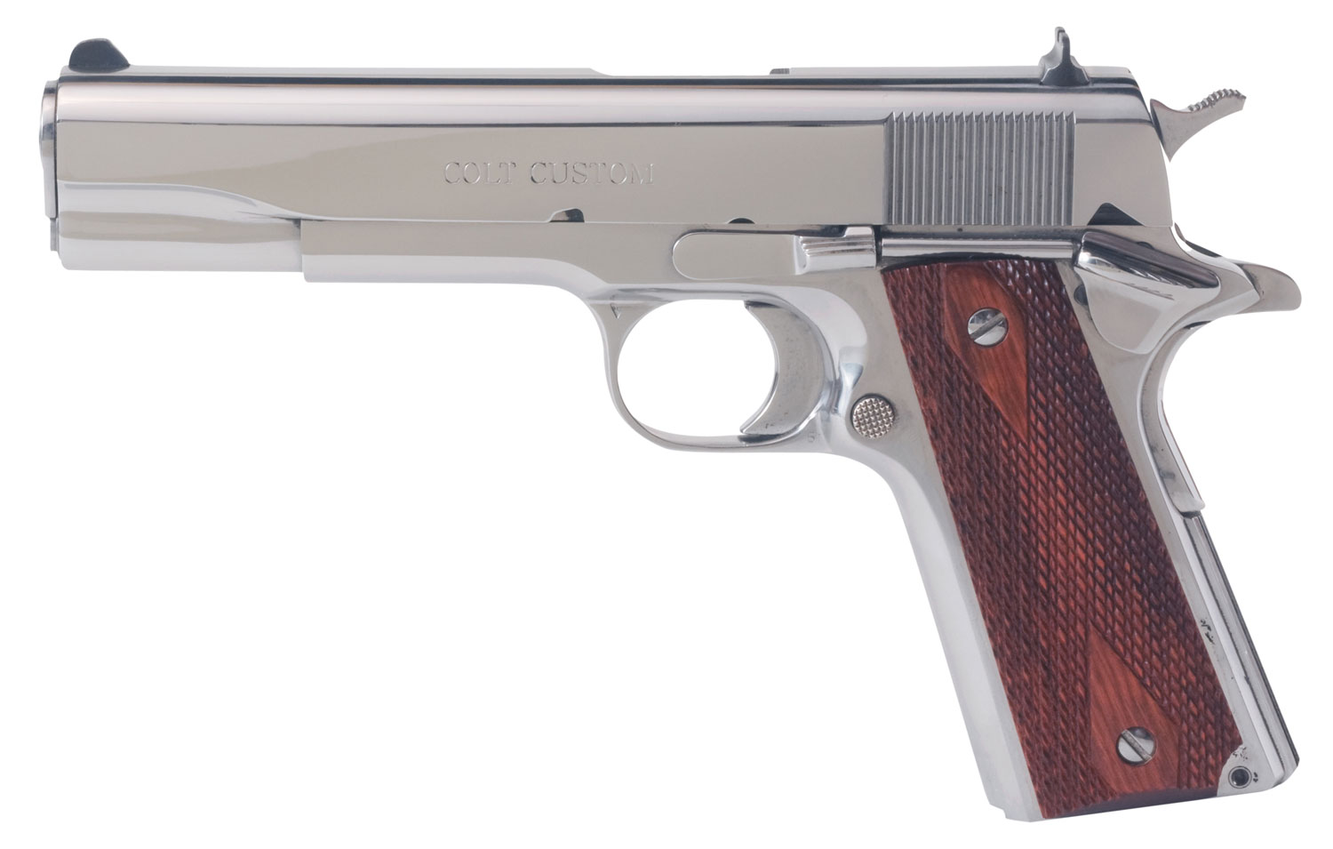 Colt Mfg O1070BSTS 1911 Government 45 ACP 7+1 5" Stainless National Match Barrel, Serrated Slide & Frame w/Beavertail, Redwood Grip 3 Colt Mfg O1070BSTS 1911 Government 45 ACP 7+1 5" Stainless National Match Barrel, Serrated Slide & Frame w/Beavertail, Redwood Grip