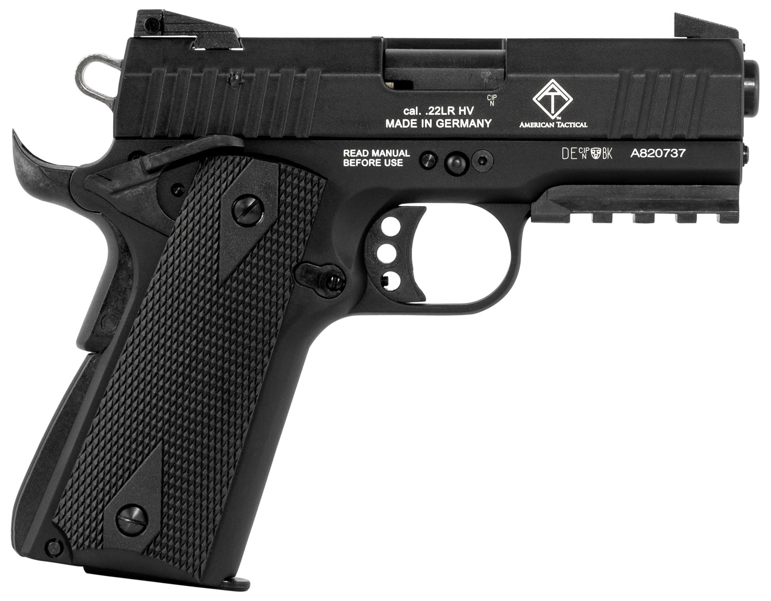 GSG GERG2210GSG9CA 922 *CA Compliant 22 LR 10+1 3.40" All Black Steel Barrel, Serrated Slide, Zinc Alloy w/Picatinny Rail & Beavertail Frame, Black Double Diamond Polymer Grip 3 GSG GERG2210GSG9CA 922 *CA Compliant 22 LR 10+1 3.40" All Black Steel Barrel, Serrated Slide, Zinc Alloy w/Picatinny Rail & Beavertail Frame, Black Double Diamond Polymer Grip