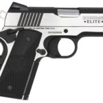 Colt Mfg O7080CE Combat Elite Commander Compact Frame .45 ACP 8+1, 3" Stainless Steel Barrel, Two-Tone Serrated Stainless Steel Slide & Frame w/Beavertail, Black Scalloped G10 Grip, Ambidextrous 1 104957