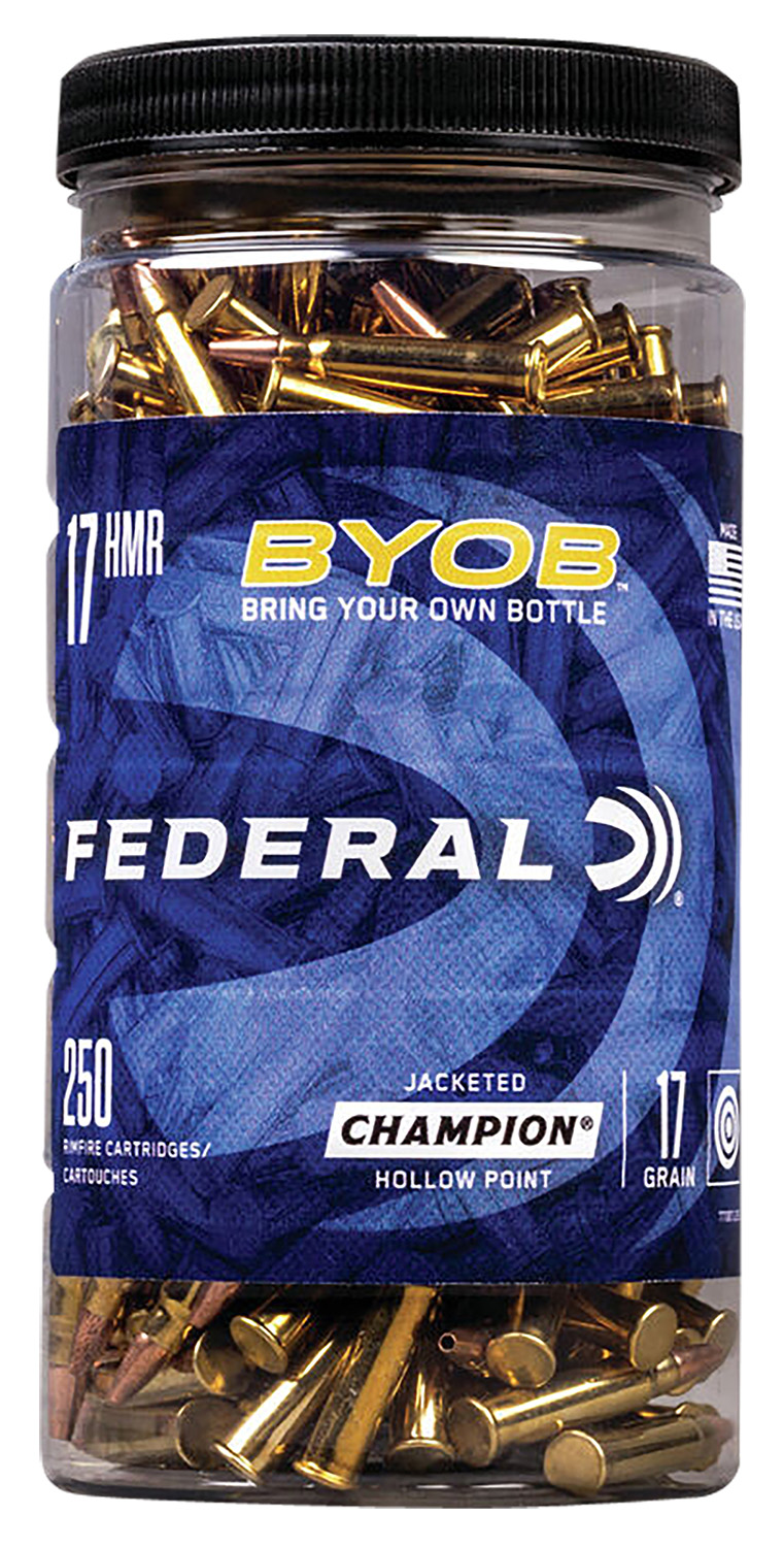 Federal 770BTL250 Champion Training BYOB 17HMR 17gr Speer TNT Jacketed Hollow Point 250 Per Box/8 Case 3 Federal 770BTL250 Champion Training BYOB 17HMR 17gr Speer TNT Jacketed Hollow Point 250 Per Box/8 Case