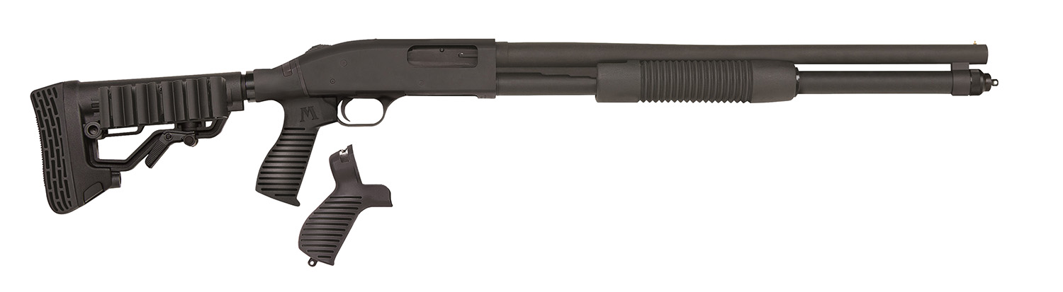 Mossberg 50695 590 Tactical 12 Gauge 8+1 3" 20" Cylinder Bore Barrel, Matte Blued Metal Finish, Dual Extractors, FLEX Component 6 Position Stock w/FLEX Pistol Grip & Recoil Pad 3 Mossberg 50695 590 Tactical 12 Gauge 8+1 3" 20" Cylinder Bore Barrel, Matte Blued Metal Finish, Dual Extractors, FLEX Component 6 Position Stock w/FLEX Pistol Grip & Recoil Pad