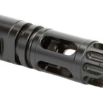 Griffin Armament XHP762FCM Gate-LOK Flash Comp Black Nitride 17-4 Stainless Steel with 5/8"-24 tpi Threads, 2.77" OAL & .863" Diameter for 30 Cal 30SD, M4SD Silencers & QD Blast Shield 1 120550