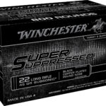 Winchester Ammo SUP22LRB Super Suppressed 22LR 45gr Black Copper Plated Round Nose 800 Per Bx/2 Case *Bulk 2 121882