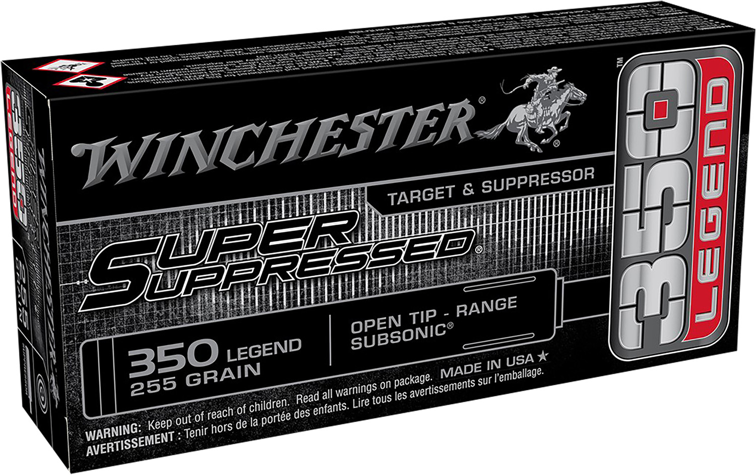 Winchester Ammo SUP350 Super Suppressed 350Legend 255gr Open Tip Range 20 Per Box/10 Case 3 Winchester Ammo SUP350 Super Suppressed 350Legend 255gr Open Tip Range 20 Per Box/10 Case