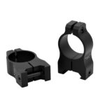 Warne V402M Scope Rings Vapor Matte Black 1" High 0 MOA 2 139485