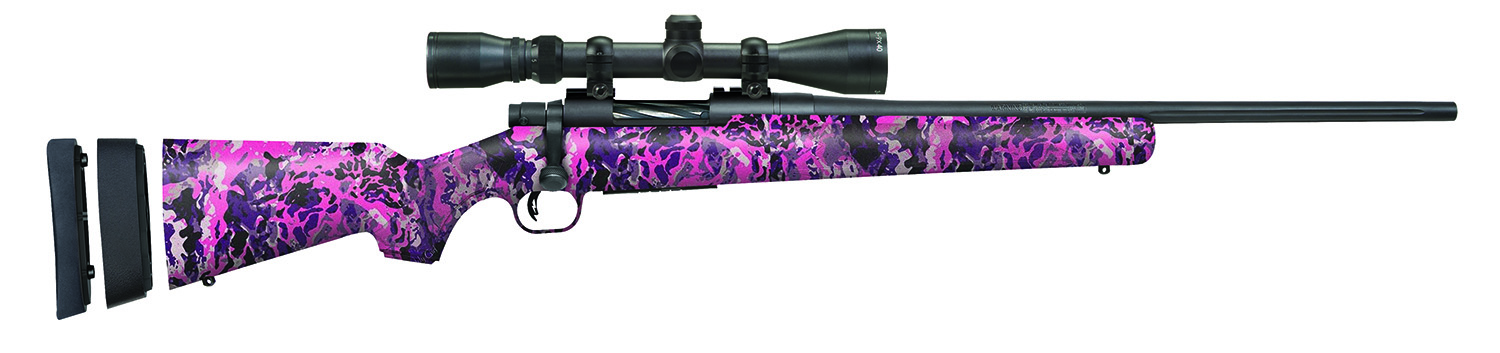 Mossberg 28144 Patriot Super Bantam Youth 7mm-08 Rem 5+1 20" Matte Blued Fluted Barrel, Matte Blued Steel Receiver, Muddy Girl Wild Synthetic Stock, Right Hand Includes 3-9x40mm Duplex Scope 3 Mossberg 28144 Patriot Super Bantam Youth 7mm-08 Rem 5+1 20" Matte Blued Fluted Barrel, Matte Blued Steel Receiver, Muddy Girl Wild Synthetic Stock, Right Hand Includes 3-9x40mm Duplex Scope