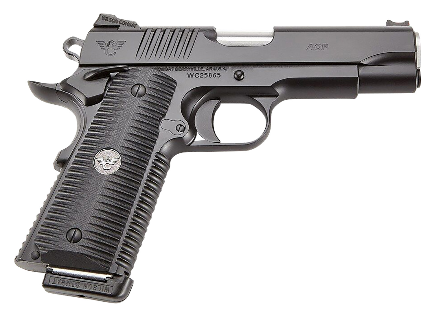 Wilson Combat ACPFS45A ACP Full-Size SAO 45 ACP 5" 8+1 Black Armor-Tuff Carbon Steel Frame/Slide Black G10 Eagle Claw Grips Ambi Thumb Safety 3 Wilson Combat ACPFS45A ACP Full-Size SAO 45 ACP 5" 8+1 Black Armor-Tuff Carbon Steel Frame/Slide Black G10 Eagle Claw Grips Ambi Thumb Safety