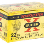 Winchester Ammo X22LRPPB Super X 22LR 40gr Plated Hollow Point 222 Per Box/10 Case 2 142829