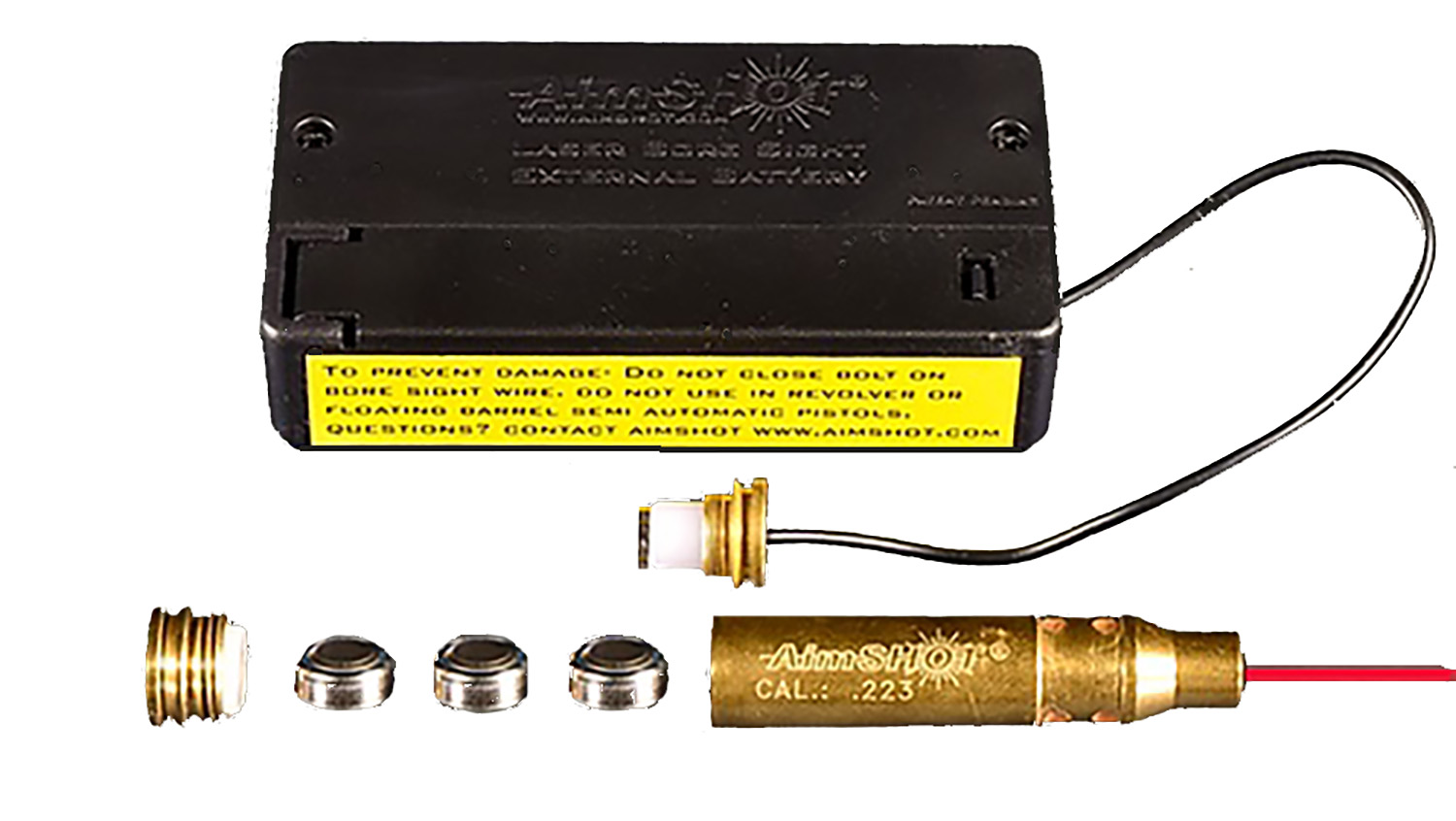 AimShot MBS22320X Modular Bore Sight 223 Rem Brass Includes Batteries 3 AimShot MBS22320X Modular Bore Sight 223 Rem Brass Includes Batteries