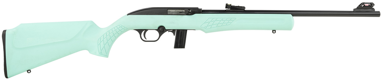 Rossi RS22L1811TL RS22 Full Size 22 LR 10+1 18" Matte Black Steel Barrel, Matte Black Grooved Aluminum Receiver, Teal Synthetic Fixed Stock 3 Rossi RS22L1811TL RS22 Full Size 22 LR 10+1 18" Matte Black Steel Barrel, Matte Black Grooved Aluminum Receiver, Teal Synthetic Fixed Stock
