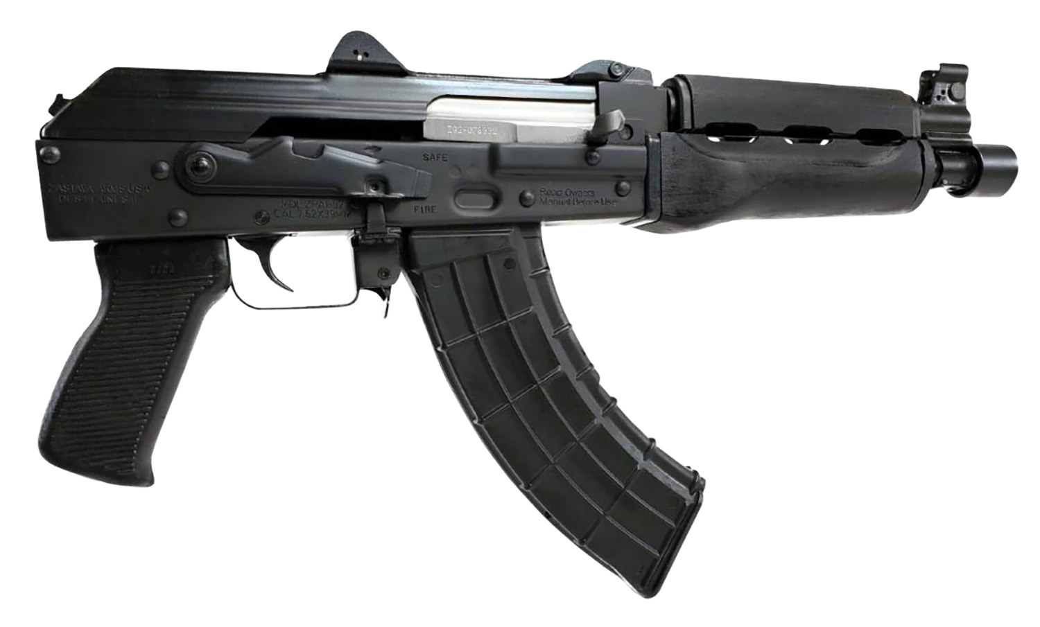 Zastava Arms Usa ZP92762M ZPAP 92 7.62x39mm 30+1 10" Black, Polymer Grip, Dark Wood Handgaurd 3 Zastava Arms Usa ZP92762M ZPAP 92 7.62x39mm 30+1 10" Black, Polymer Grip, Dark Wood Handgaurd