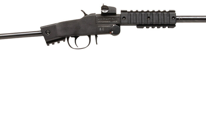 Chiappa Firearms 500265 Little Badger Xtreme Full Size 22 LR 1 Shot, 16.50" Black Steel Threaded Barrel, Black Quad Picatinny Receiver, Black Folding Steel Rod Stock, Right Hand