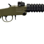 Chiappa Firearms 500266 Little Badger Full Size 22 LR 1 Shot, 16.50" OD Green Cerakote Steel Threaded Barrel, OD Green Cerakote Quad Picatinny Receiver, OD Green Cerakote Underfolding Wire Frame Stoc 1 152747