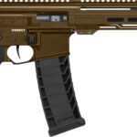 CMMG 94A6867MB Dissent MK4 9mm Luger 33+1 6.50", Midnight Bronze Rec, Picatinny Brace Adapter, 5.50" M-LOK Handguard, Left Side Charging Handle, Zeroed Linear Comp, Zeroed Drop-In Single Stage Trigger 1 153762