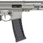 CMMG 94A6867TNG Dissent MK4 9mm Luger 33+1 6.50", Tungsten Gray Rec, Picatinny Brace Adapter, 5.50" M-LOK Handguard, Left Side Charging Handle, Zeroed Linear Comp, Zeroed Drop-In Single Stage Trigger 1 153763