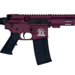 Great Lakes Firearms GL15223SSPCHY AR-15 Pistol 223 Wylde 30+1 7.50" Stainless Barrel, Black Cherry Rec, 7" M-LOK Handguard, Buffer Tube (No Brace), Black A2 Grip 1 156862