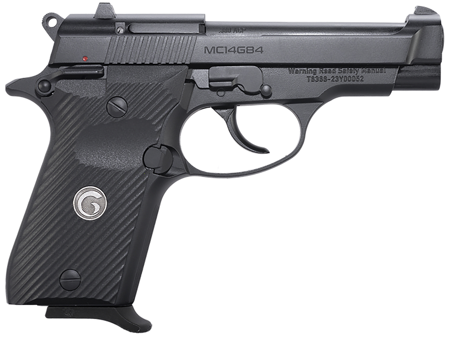 EAA GIRSAN 390825 MC14G84 380 ACP 13+1 3.80" Black Steel Barrel, Black Serrated Steel Slide, Black Aluminum Frame w/Beavertail, Black Polymer Grip 3 EAA GIRSAN 390825 MC14G84 380 ACP 13+1 3.80" Black Steel Barrel, Black Serrated Steel Slide, Black Aluminum Frame w/Beavertail, Black Polymer Grip