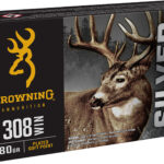 Browning Ammo B192603081 Silver 308Win 180gr Plated Soft Point 20 Per Box/10 Case 2 163451