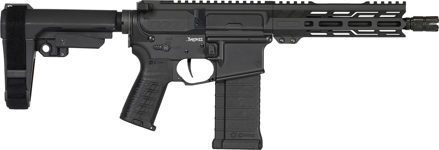 CMMG 54AE10FAB Banshee MK4 5.7x28mm 32+1, Black Nitride Medium Taper Threaded Barrel, EML 11" M-LOK Handguards, Black Armor Cerakote Aluminum Picatinny Rail Receiver, CMMG Zeroed Grips 3 CMMG 54AE10FAB Banshee MK4 5.7x28mm 32+1, Black Nitride Medium Taper Threaded Barrel, EML 11" M-LOK Handguards, Black Armor Cerakote Aluminum Picatinny Rail Receiver, CMMG Zeroed Grips