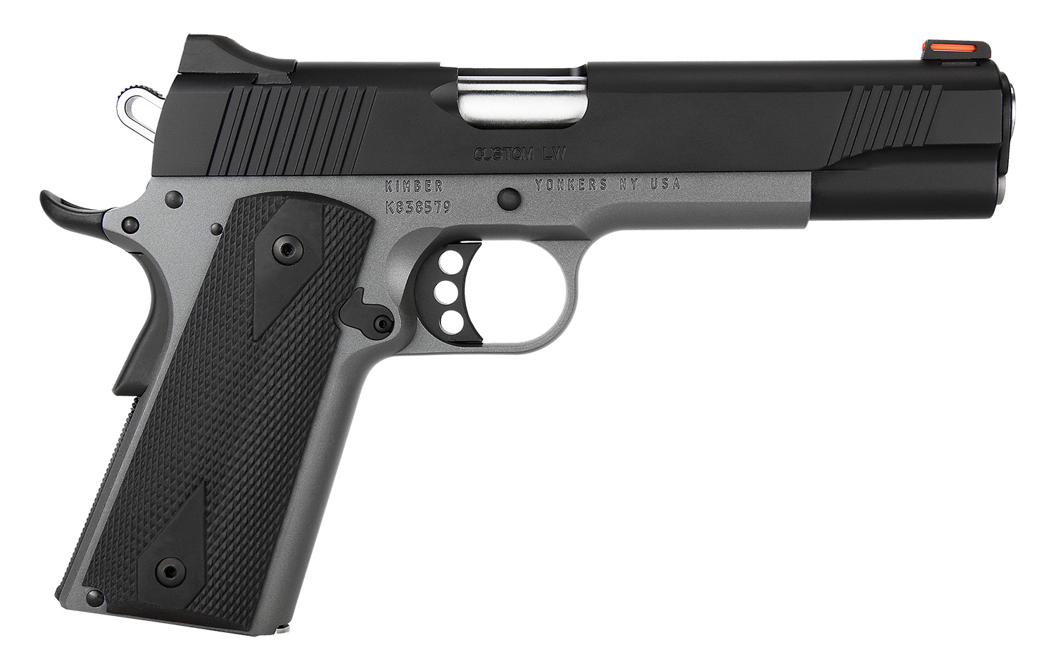 Kimber Mfg.,inc 3700786CA Custom LW Shadow Ghost (MA) 9mm 9+1 5" KimPro Black Stainless Steel Slide Double-Diamond Checkered Rubber Grip 3 Kimber Mfg.,inc 3700786CA Custom LW Shadow Ghost (MA) 9mm 9+1 5" KimPro Black Stainless Steel Slide Double-Diamond Checkered Rubber Grip