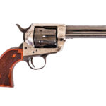 Cimarron PP400LSFW Frontier 357 Mag 6 Shot 4.75" Blued Barrel, Blued Cylinder, Old Silver Engraved Frame, Checkered Walnut Grip 1 171363