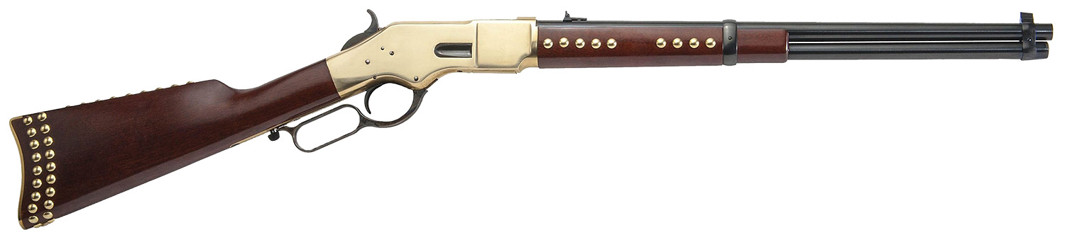 Cimarron CA228G19 1866 Pawnee Carbine 45 Colt 10+1 19" Blued Steel Barrel, Brass Receiver, Fixed Wood Stock 3 Cimarron CA228G19 1866 Pawnee Carbine 45 Colt 10+1 19" Blued Steel Barrel, Brass Receiver, Fixed Wood Stock