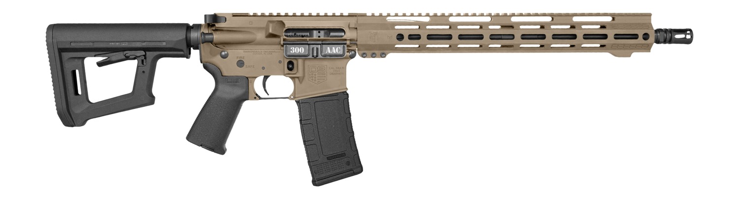 Diamondback DB1718B062 DB15 300 AAC Blackout 30+1 16" Black Nitride Threaded Barrel, Flat Dark Earth Cerakote Aluminum/Carbon Receiver w/Picatinny Rail Receiver, M-LOK Handguard, Magpul MOE Grip 3 Diamondback DB1718B062 DB15 300 AAC Blackout 30+1 16" Black Nitride Threaded Barrel, Flat Dark Earth Cerakote Aluminum/Carbon Receiver w/Picatinny Rail Receiver, M-LOK Handguard, Magpul MOE Grip